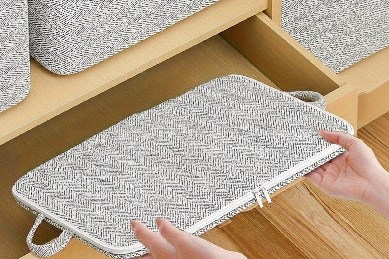 Stor fällbar förvaringslåda med lock & stor kapacitet