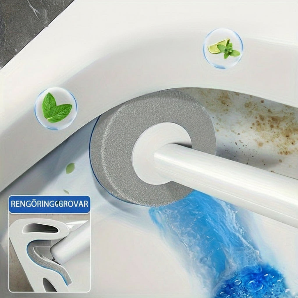 Väggmonterad Toalettborste som Aldrig Blir Smutsig