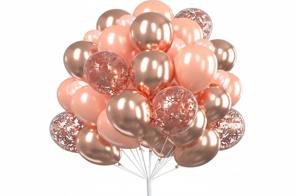 Exklusivt ballongset i Rose Gold (30st)
