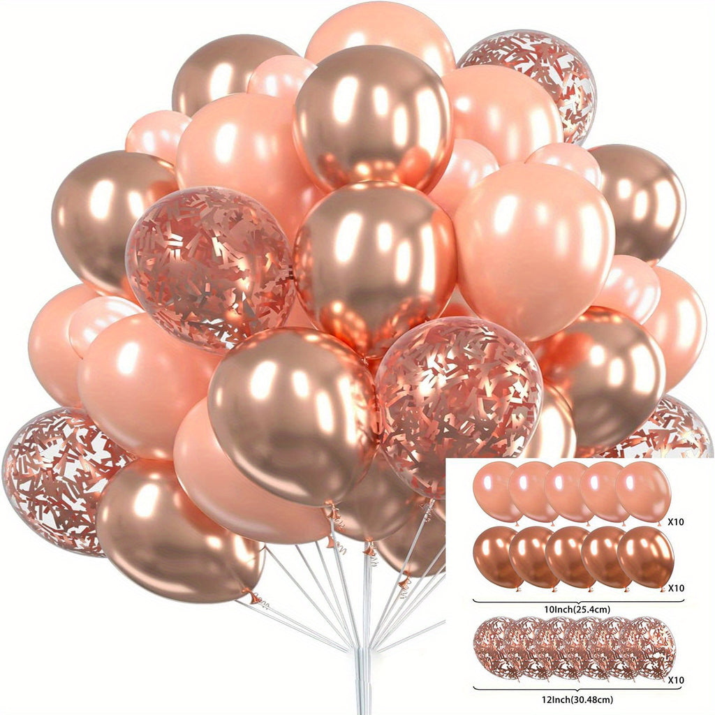 Exklusivt ballongset i Rose Gold (30st)
