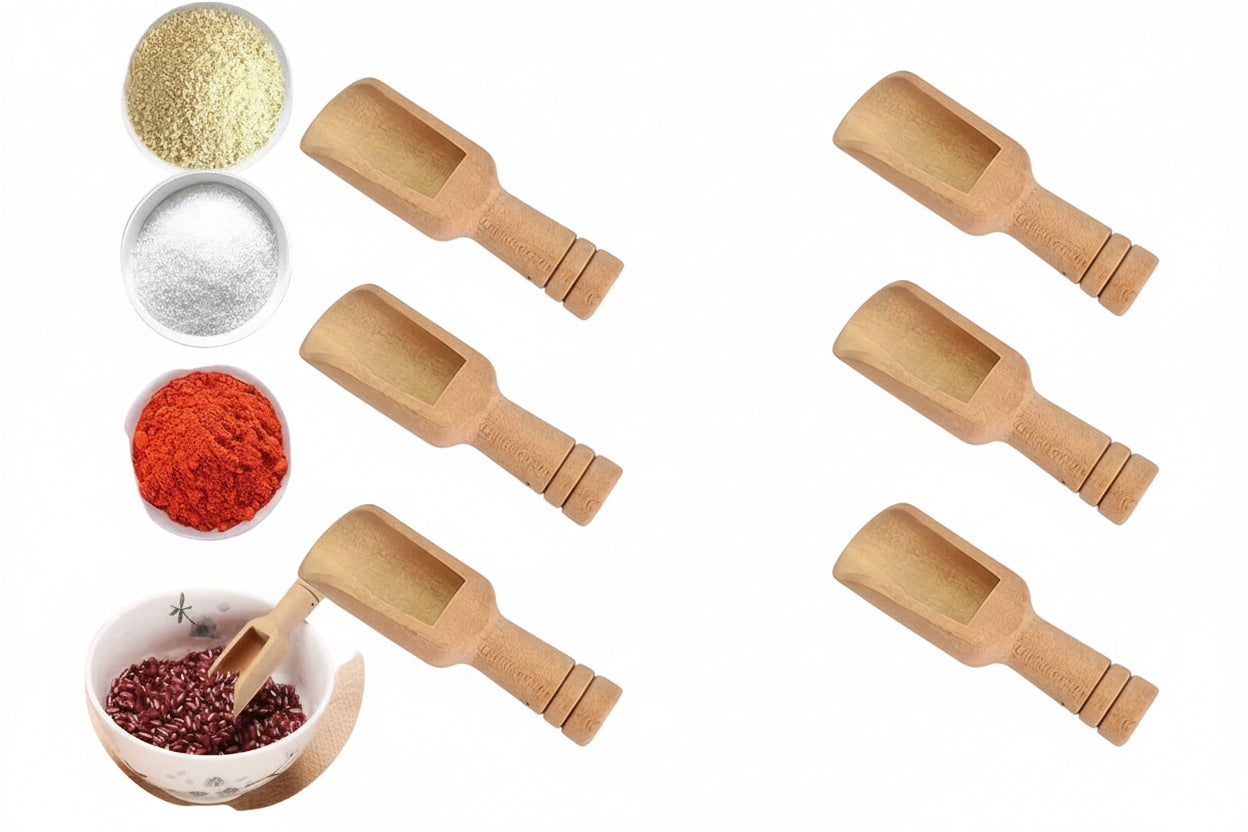 Bambusked Mini (6 eller 12 st)– Perfekt för Kaffe, Kryddor & Honung