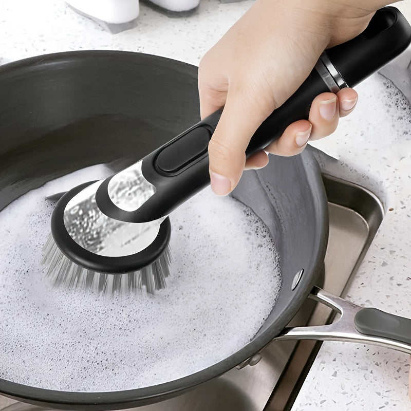 Diskborste med Tvåldispenser - Effektiv Diskning