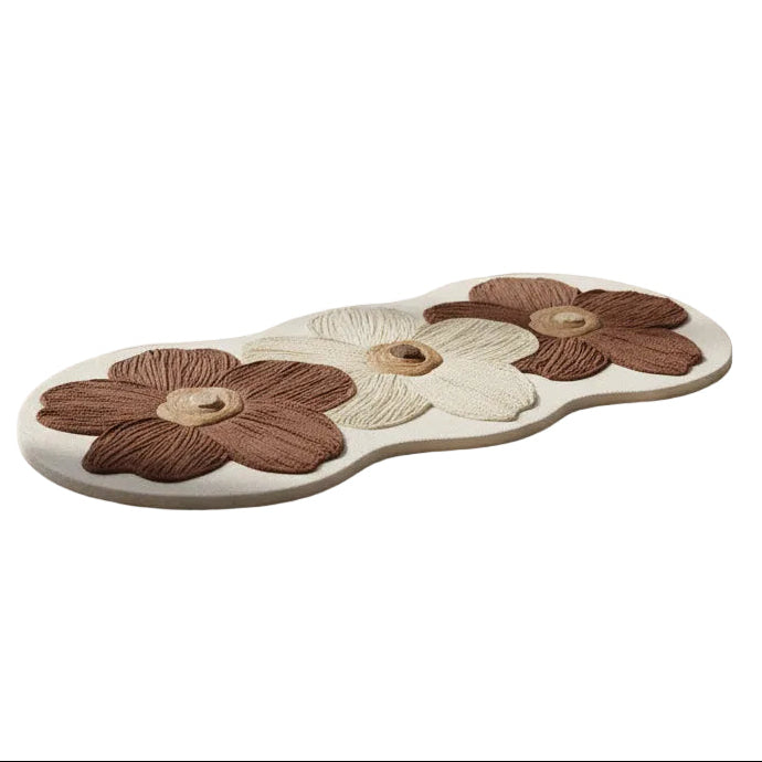 Mjuk Blommatta – Brun