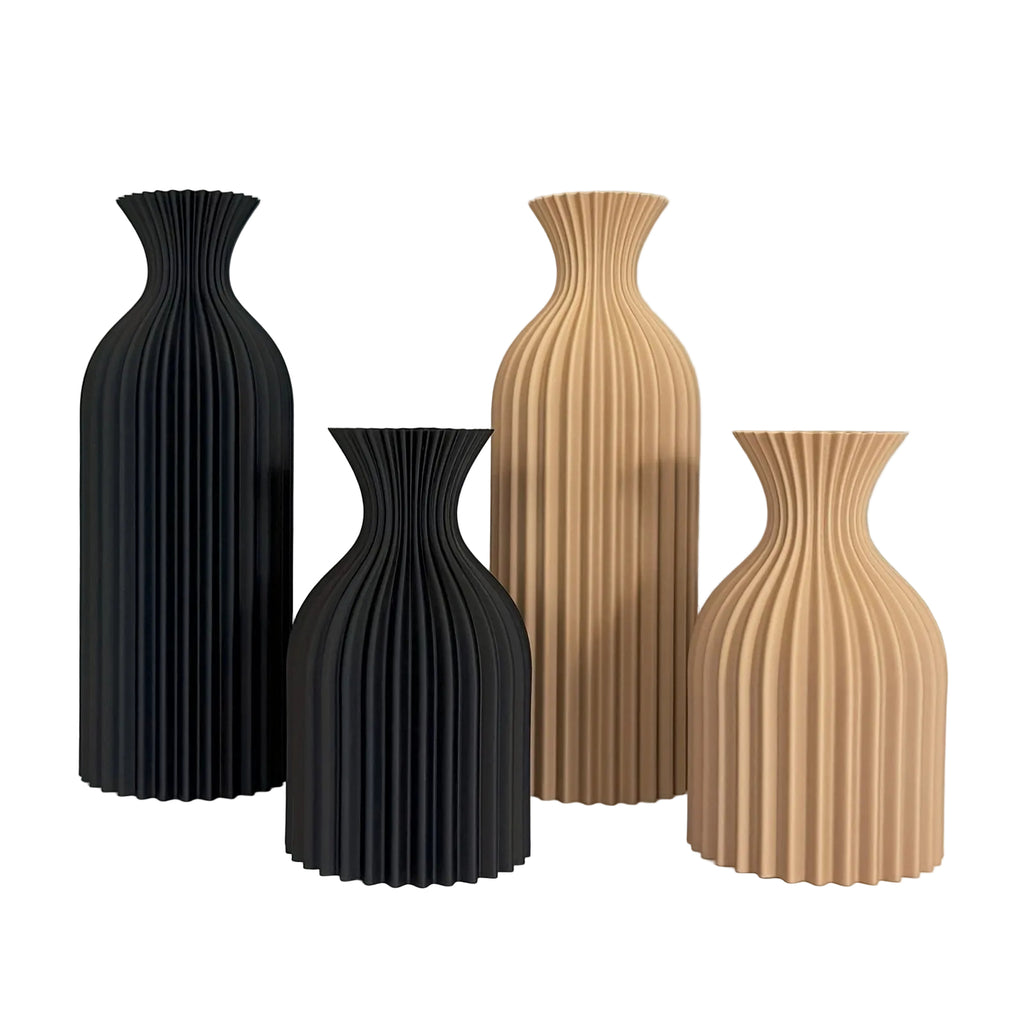 Modern Ribbad Plastvas – Matt Boho-design