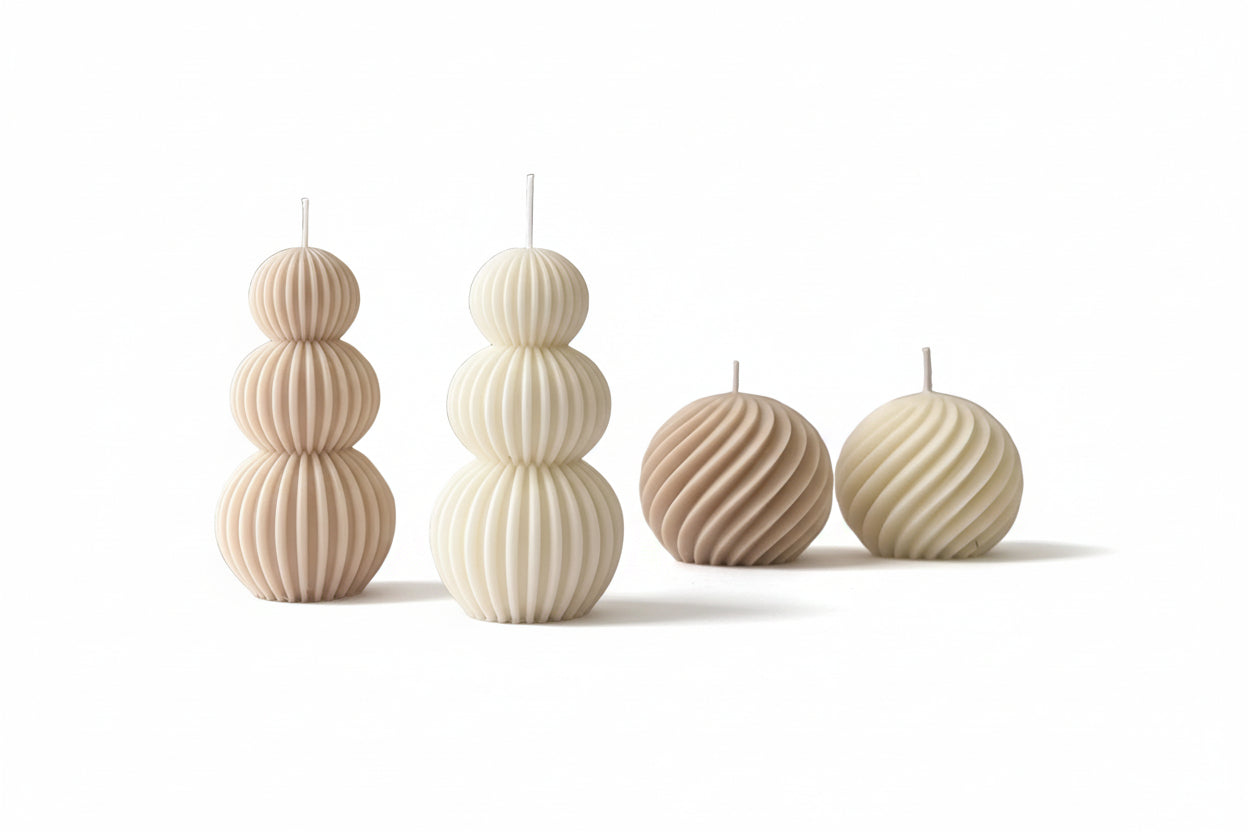 Runda Doftljus – (Vanilj eller Sandelträ)