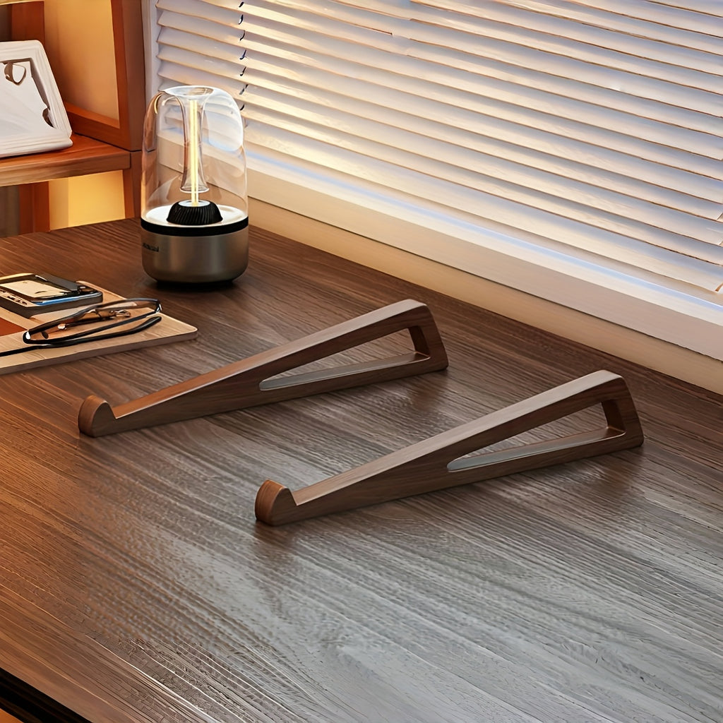 Bambu Ergonomisk Laptopställ – Stabil Höjning med Naturlig Vintagekänsla