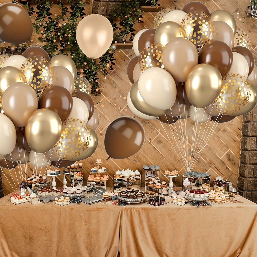 41 st Sofistikerat ballongset i Brun & Guld