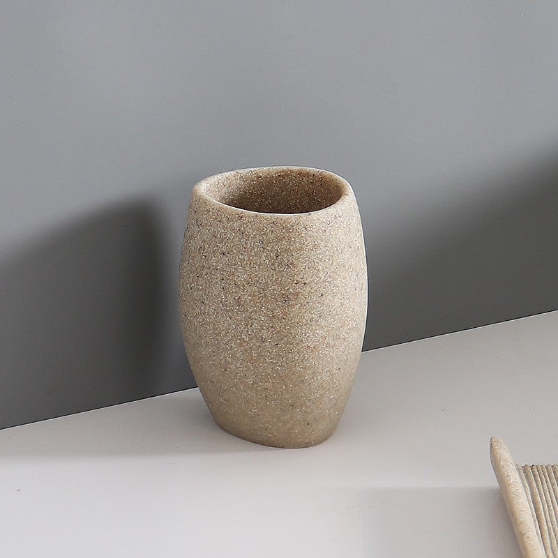 Badrumsset i Stenlook – Wabi-Sabi Stil & Rustik Elegans