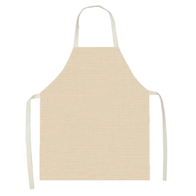 Mjukt Linneförkläde i Rosa/Beige