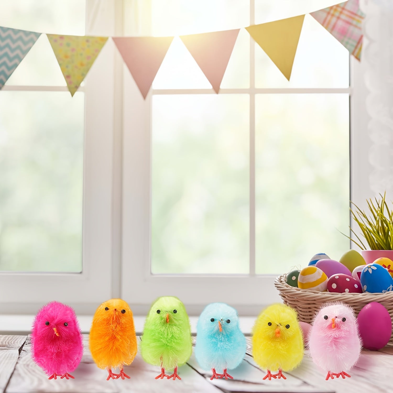 Mini Påskkycklingar i Chenille – Perfekta för Pyssel & Fest