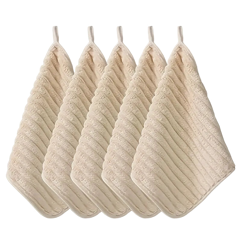 5-pack Mjuka Handdukar – Snabbtorkande & Superabsorberande för Vardag och Resa