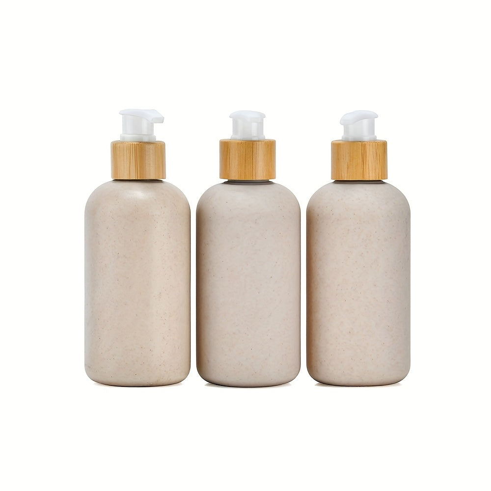 Eleganta Pumpflaskor i Beige – 3-pack