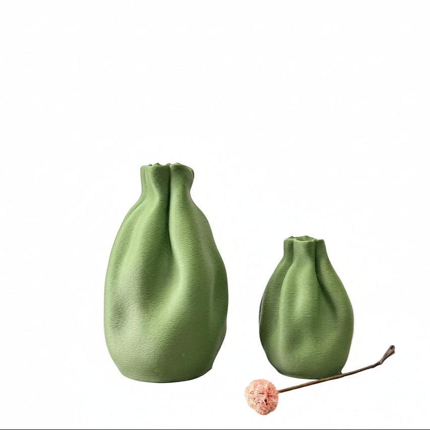 Väskformad Vas i Matcha-grön