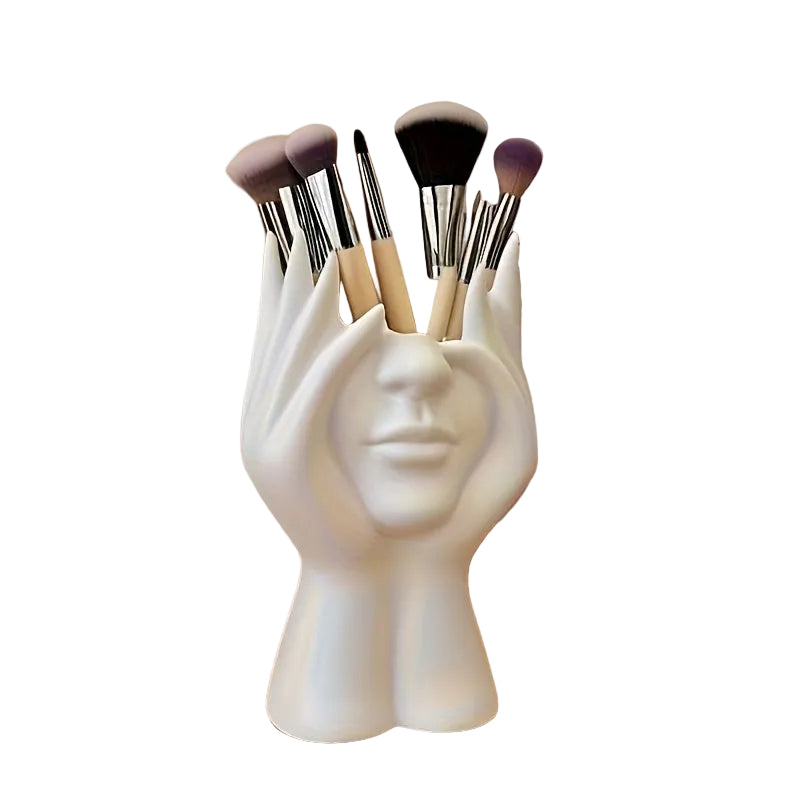 Dekorativ Pennkopp & Makeup Organizer | Ordning med Personlighet