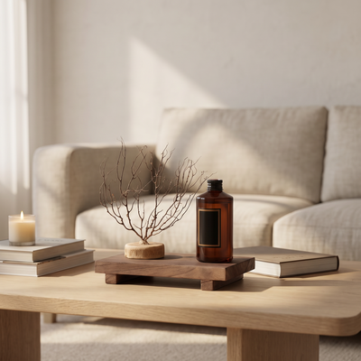 Träbricka i Naturmaterial – Stilren & Mångsidig