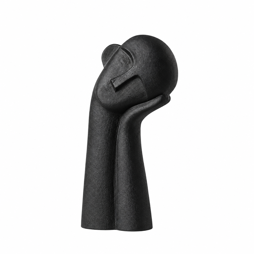 Skulptur Kontemplation – Svart