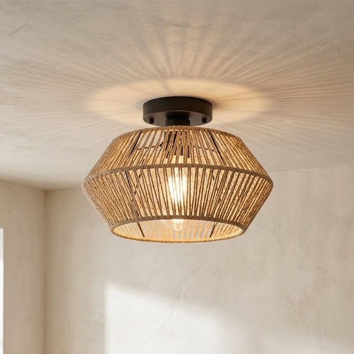 Handvävd Bohemisk Taklampa