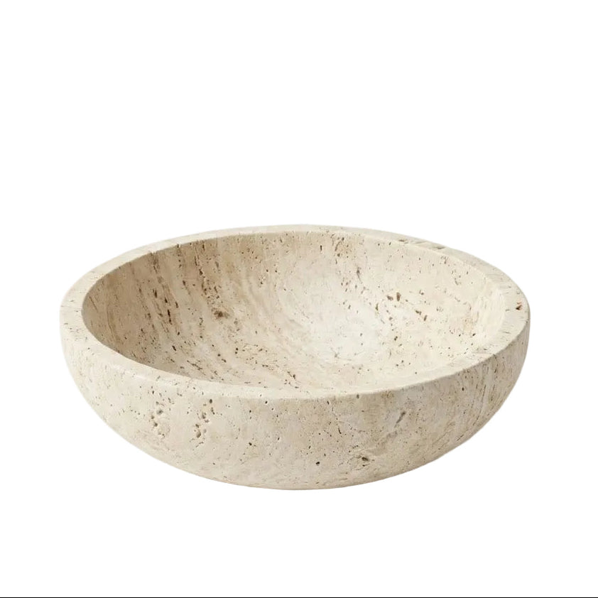 Dekorationsskål i Travertin – Modern Centerpiece