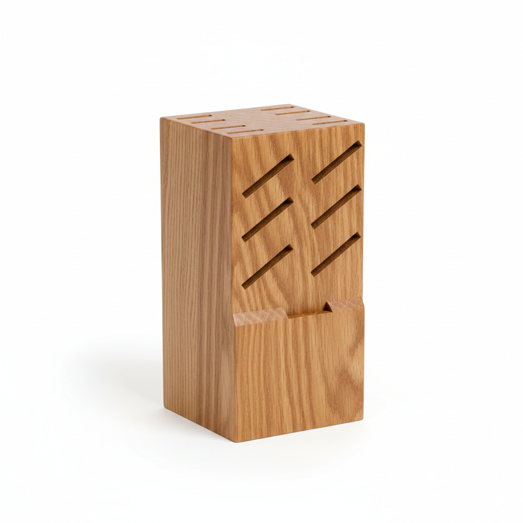 Knivblock i Ek