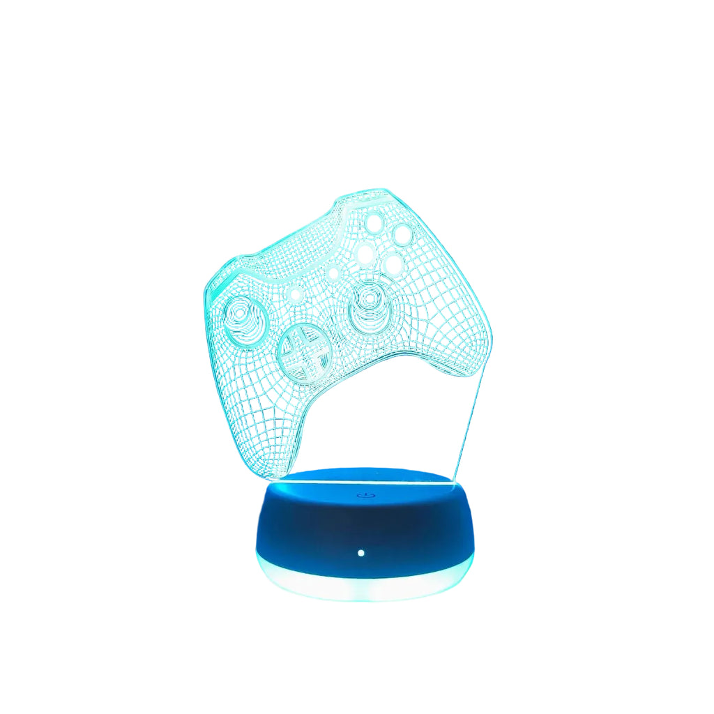 3D Gaming Controller Nattlampa – Färgglad LED Bordslampa
