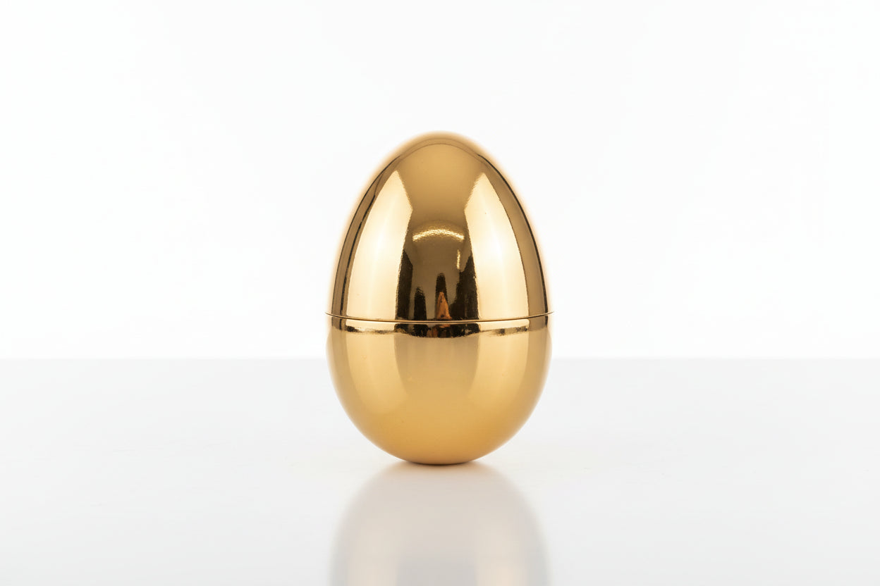 Gyllene Fyllbara Påskägg 10 st – Elegant Present & Påskjaktstillbehör