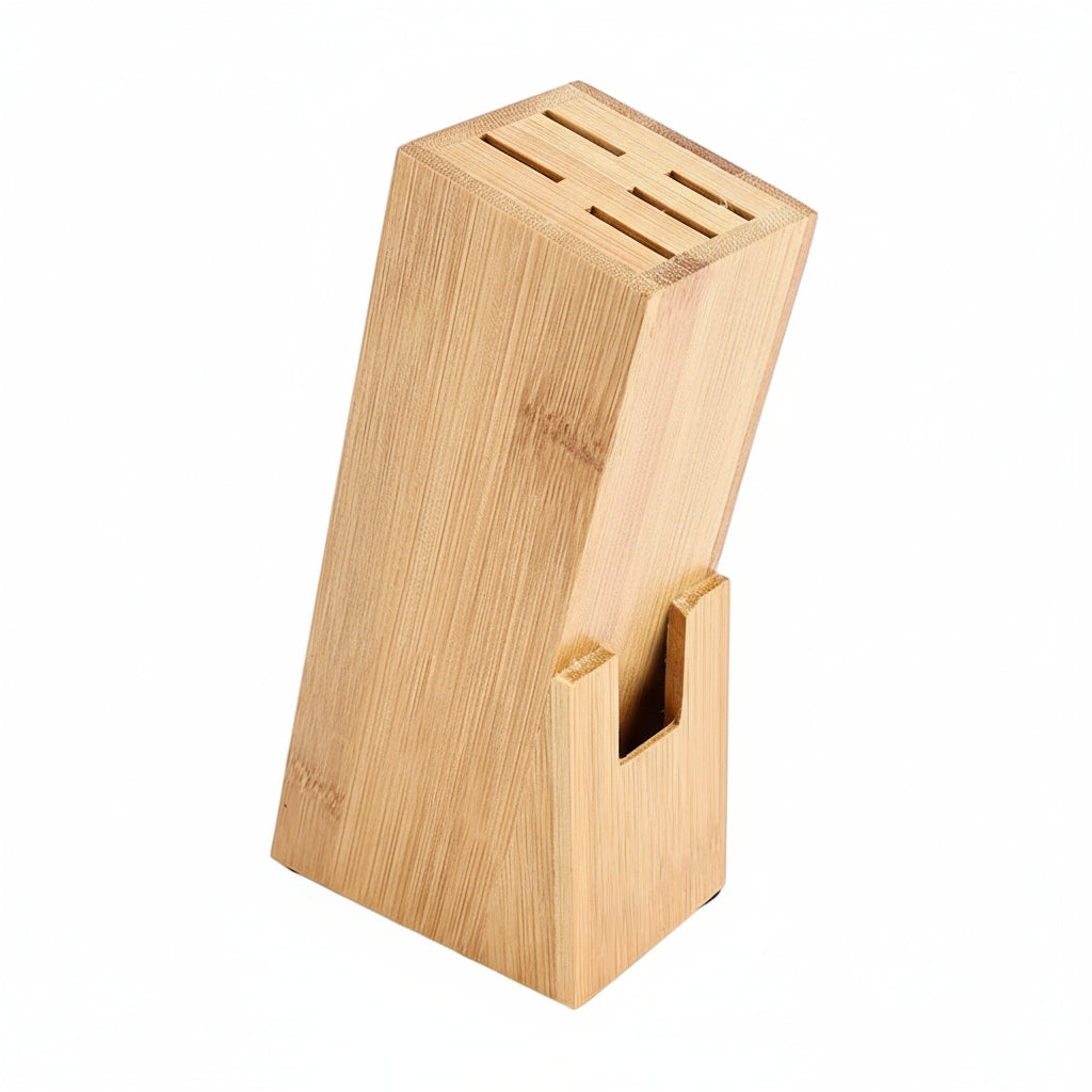 Knivställ i Bambuträ – Elegant & Multifunktionell Förvaring