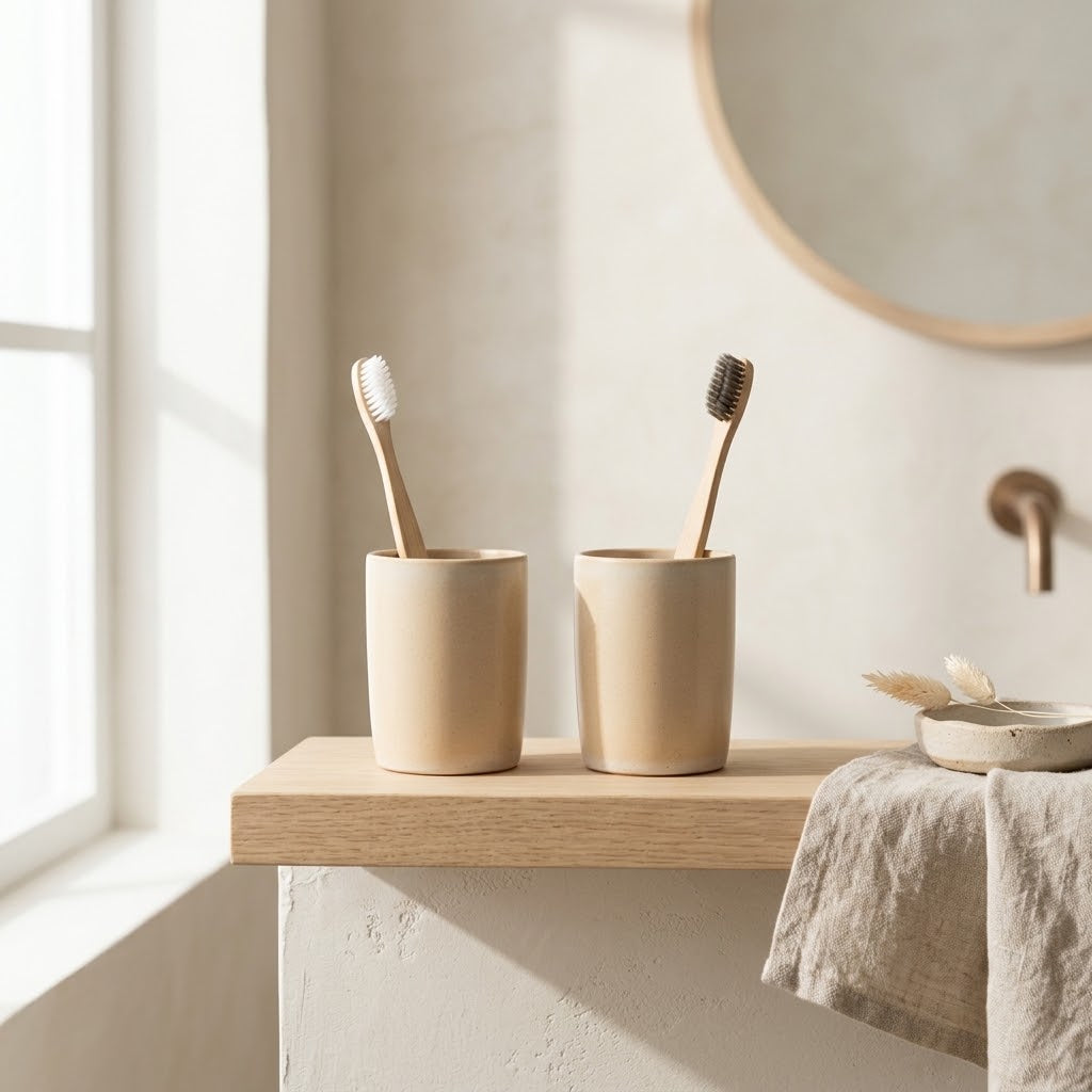 Tandborstmugg Set om 2
