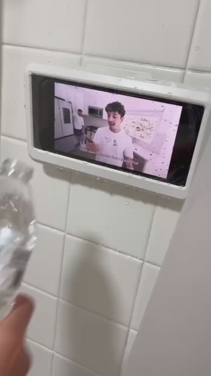 Vattentät telefonhållare 360° för dusch - Se Serier i Duschens Komfort