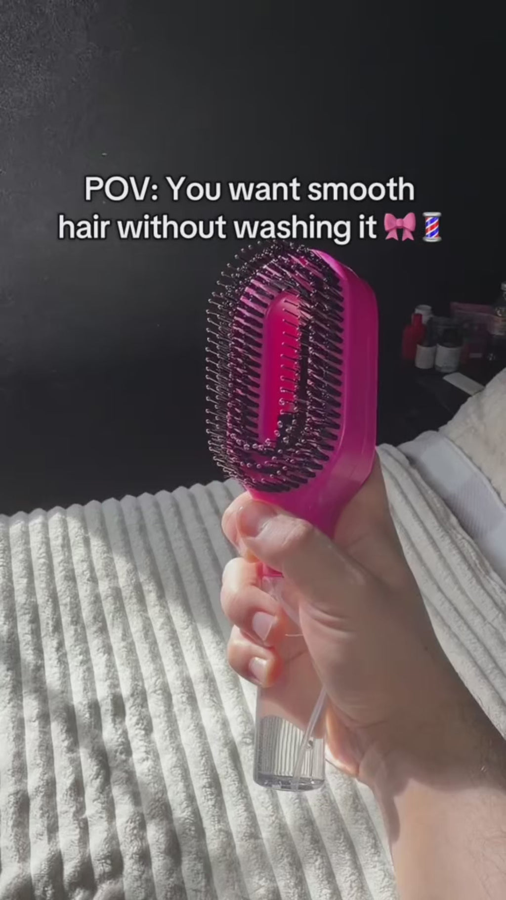 Smart Hårborste med Inbyggd Sprayflaska