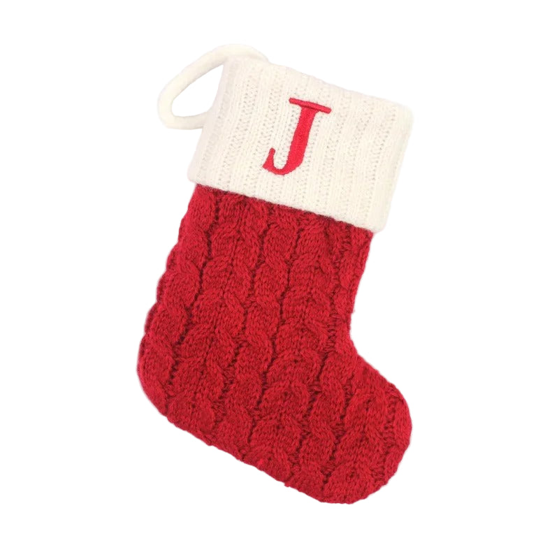 Personlig Julstrumpa – Stickad Christmas Stocking