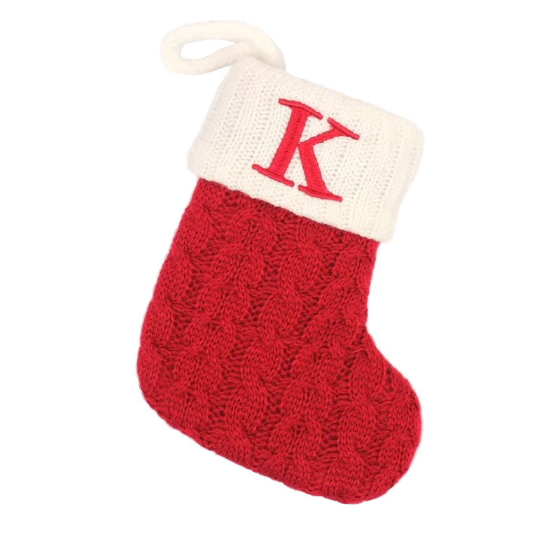 Personlig Julstrumpa – Stickad Christmas Stocking