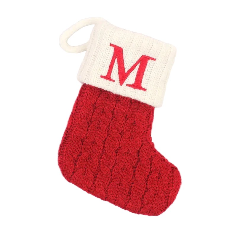 Personlig Julstrumpa – Stickad Christmas Stocking