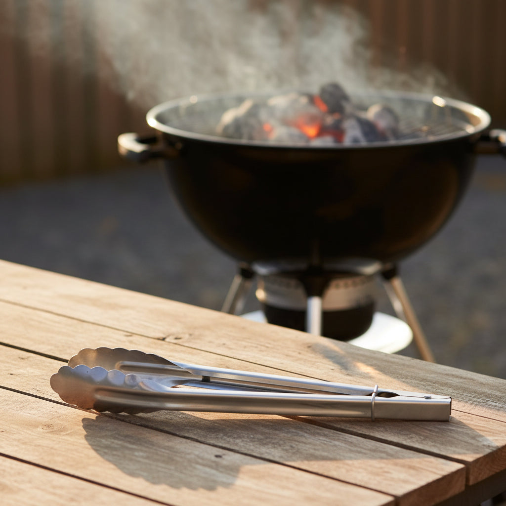 Köks- och grilltång i rostfritt stål