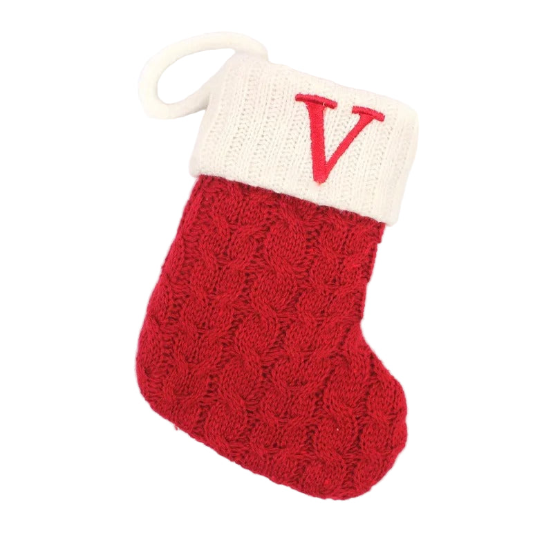 Personlig Julstrumpa – Stickad Christmas Stocking