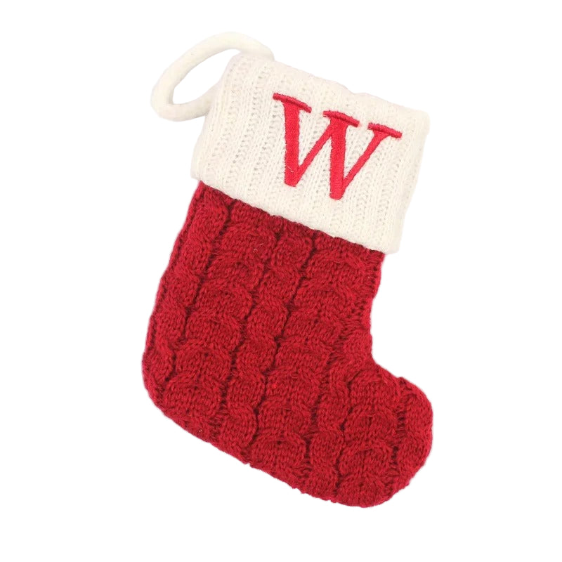 Personlig Julstrumpa – Stickad Christmas Stocking