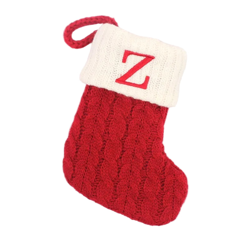 Personlig Julstrumpa – Stickad Christmas Stocking