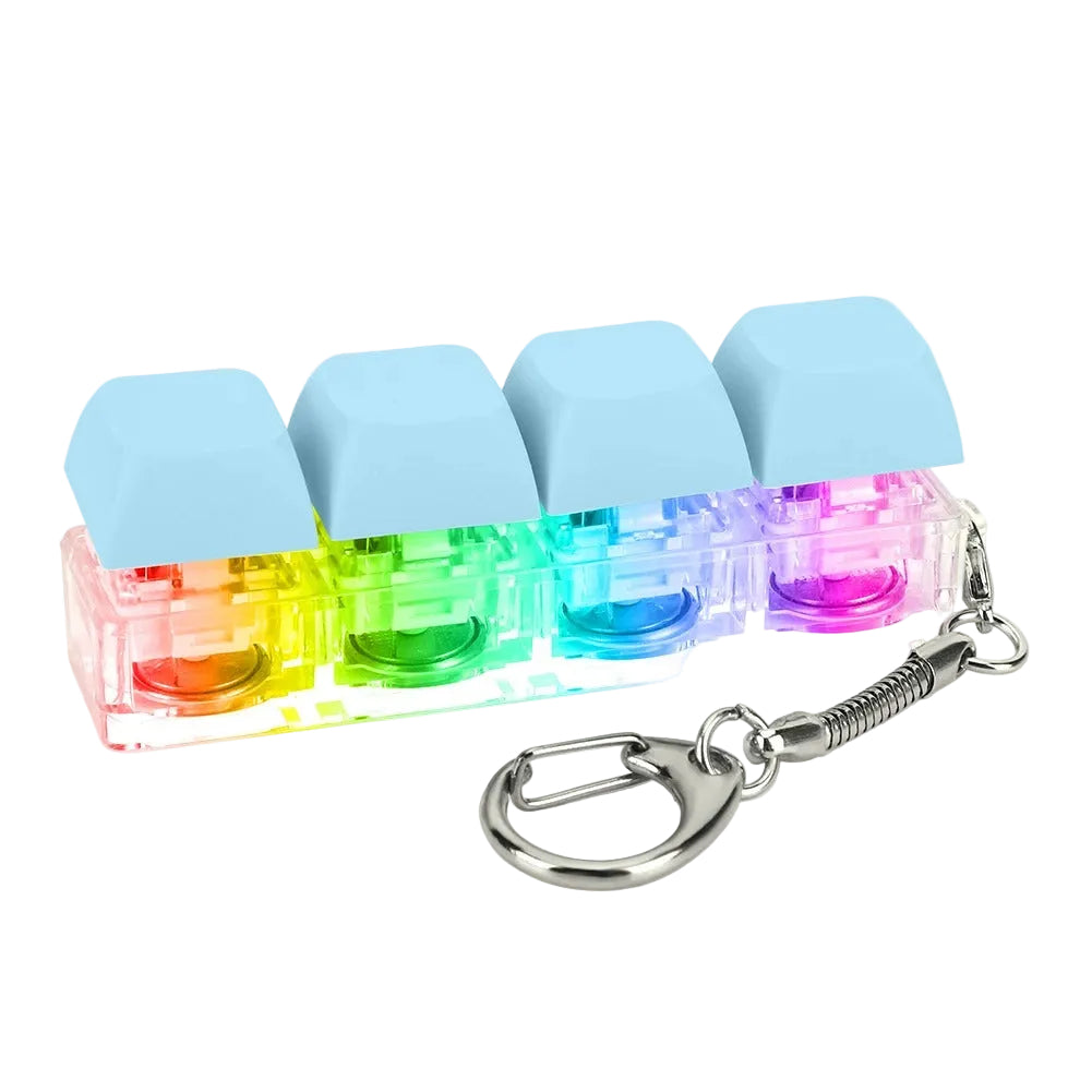 Tangentbords-Fidget med LED – Klicka Bort Stress
