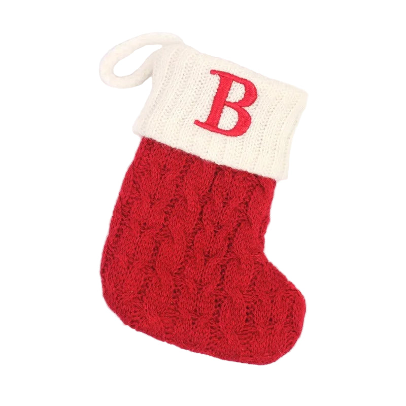 Personlig Julstrumpa – Stickad Christmas Stocking