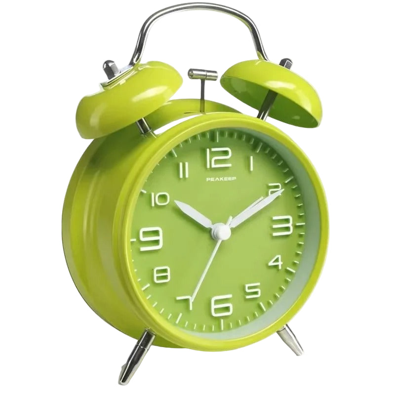 Klassisk Metallväckarklocka – Högljudd & Stilren