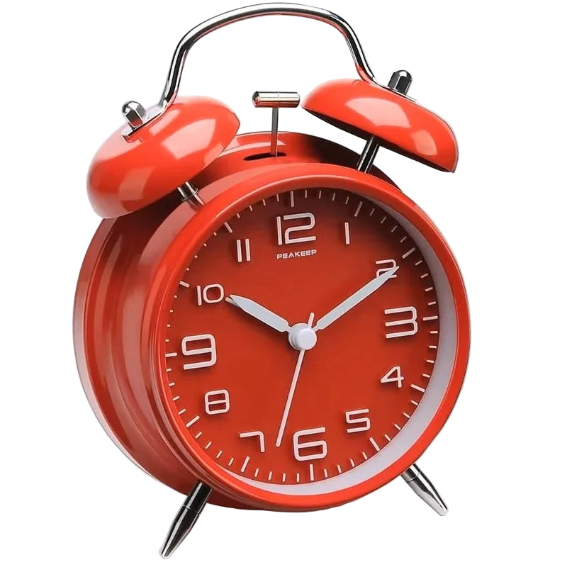 Klassisk Metallväckarklocka – Högljudd & Stilren