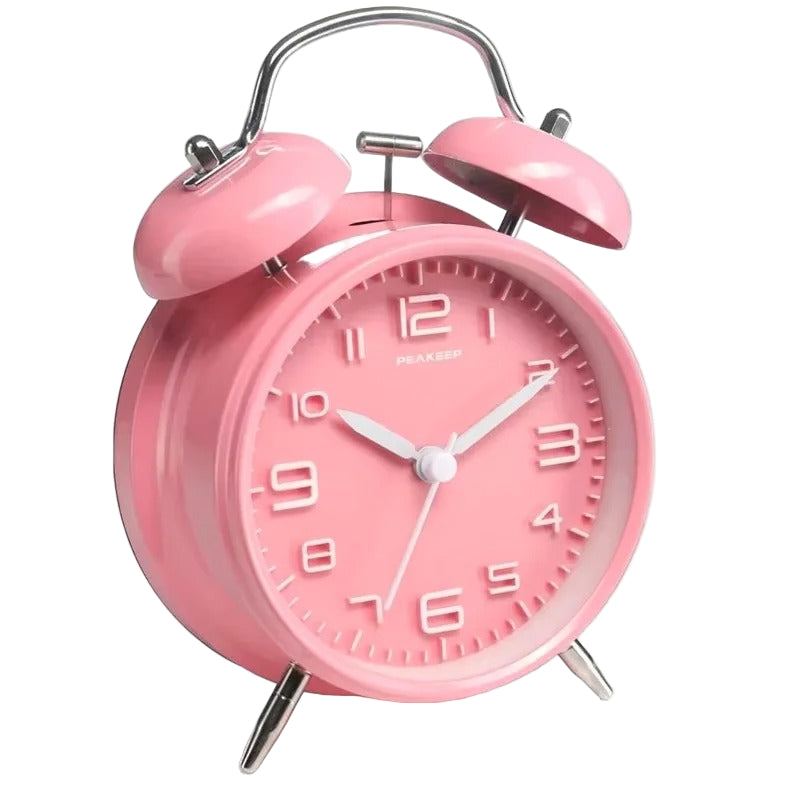 Klassisk Metallväckarklocka – Högljudd & Stilren