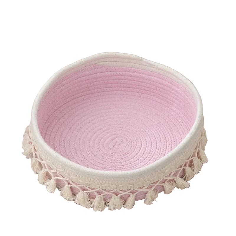 Handvävd Bomullskorg – En mjuk detalj för ett mer harmoniskt hem