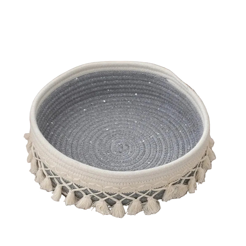 Handvävd Bomullskorg – En mjuk detalj för ett mer harmoniskt hem