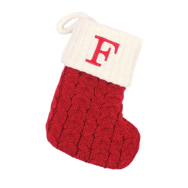 Personlig Julstrumpa – Stickad Christmas Stocking
