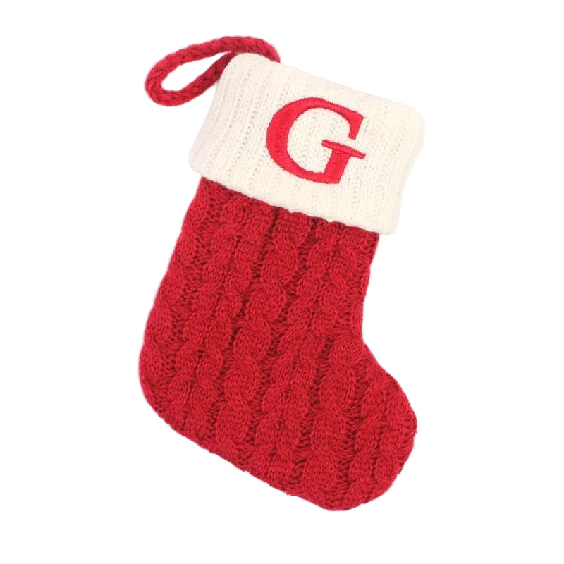 Personlig Julstrumpa – Stickad Christmas Stocking