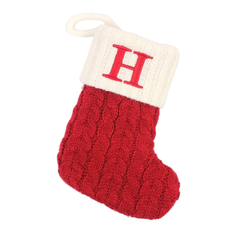 Personlig Julstrumpa – Stickad Christmas Stocking